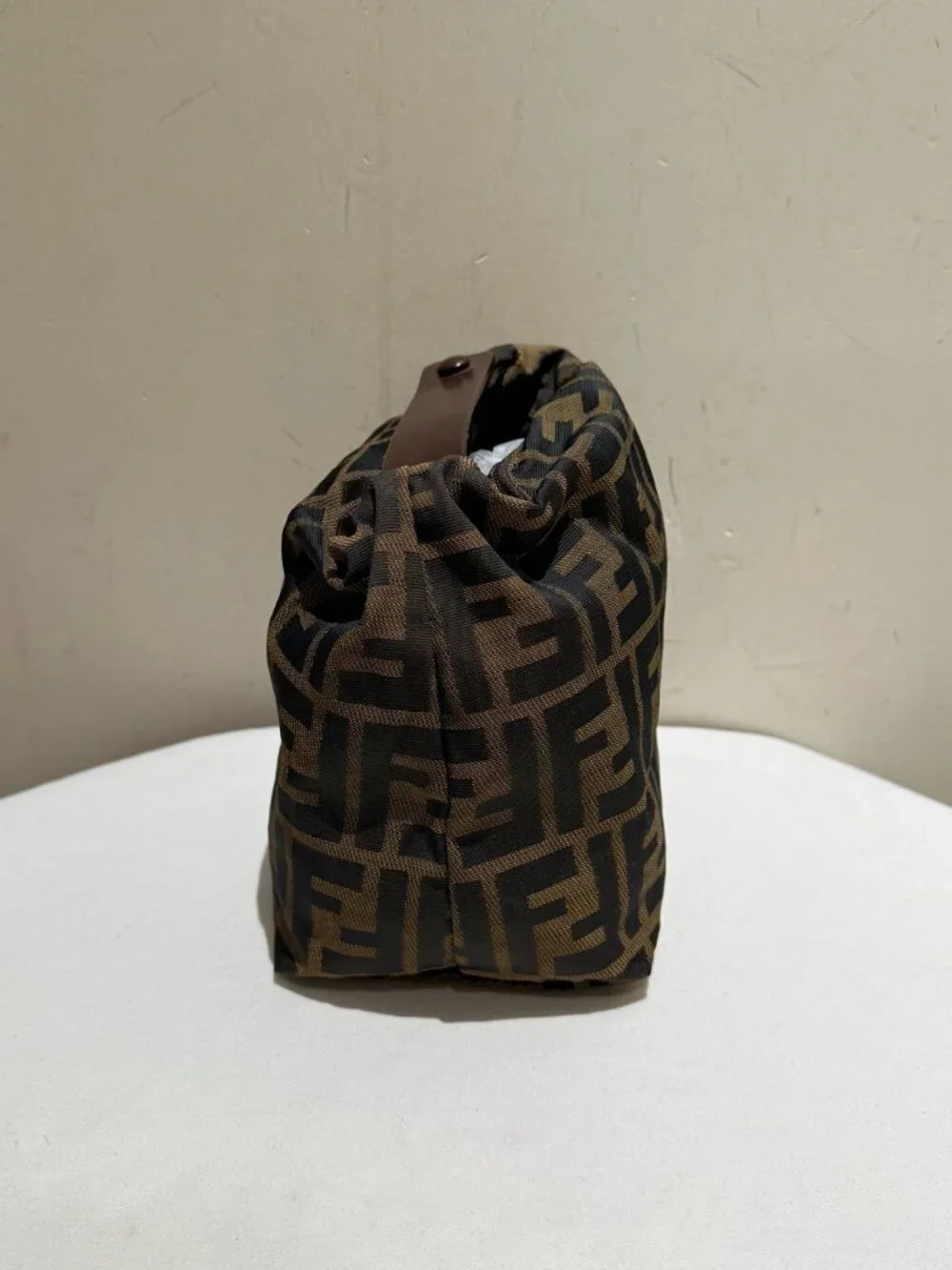 Fendi Zucca FF Vintage Monogram Canvas Vanity Pouch